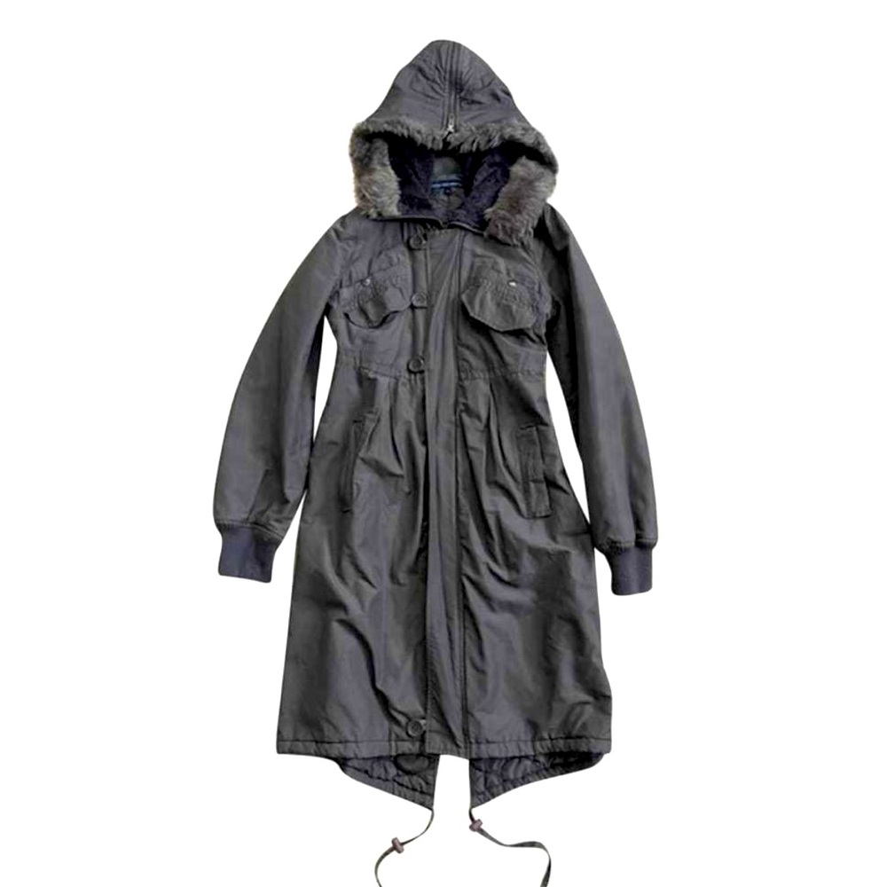 French Connection Long Faux Fur Parka